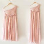 3 Colors Greek Goddess Elegant Dress Nude pink Gown/ Bridesmaid Dress/ Long Dress