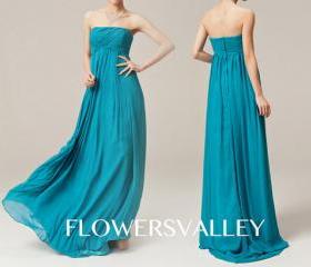 Bridesmaid Dress / Romantic / dresses /Fairy / Dreamy / Bridesmaid / Party / wedding / Bride /Teal